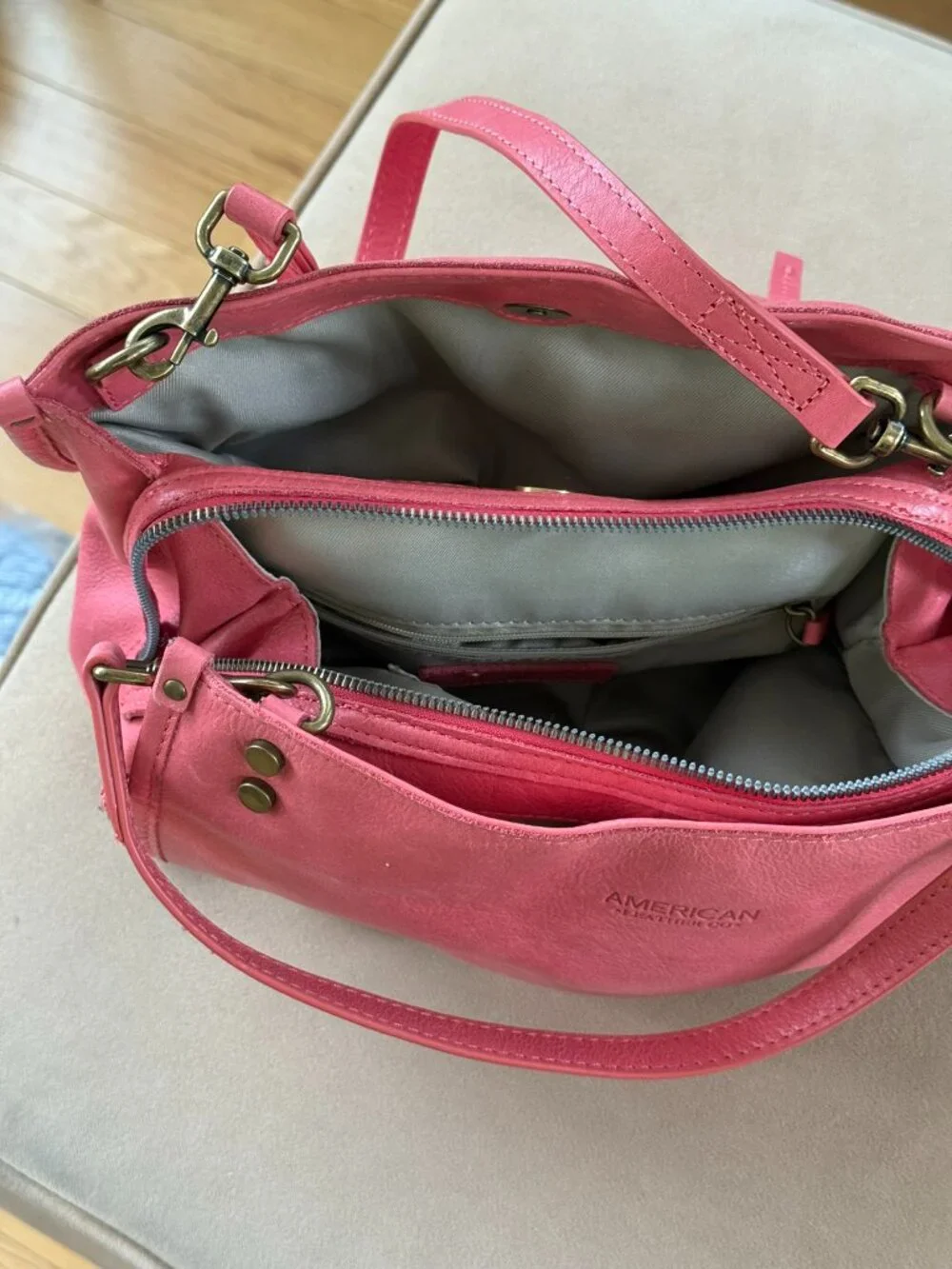 Triple Entry Satchel by American Leather Co.